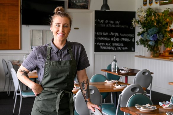 Jo Barrett, co-owner and chef at Little Picket in Lorne. 