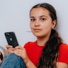 Ariel De Souza-Bell, 13, is one of at least half a million teens who could find themselves kicked off social media on Wednesday.