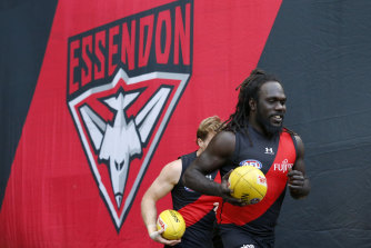 Anthony McDonald-Tipungwuti runs out with his side.