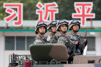 Kinijos liaudies išlaisvinimo armijos nariai.