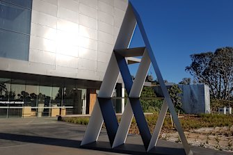 Tony Albert’s House of Discards, 2019, in front of the Shepparton Art Museum Collection.