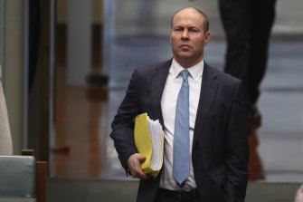 Treasurer Josh Frydenberg in Canberra today.