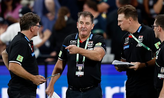 Ross Lyon (middle) is getting the best out of Stocker.