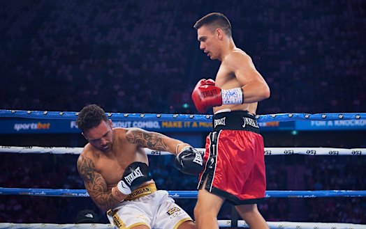 Tim Tszyu demolished Bowyn Morgan, who needed to be saved from himself.