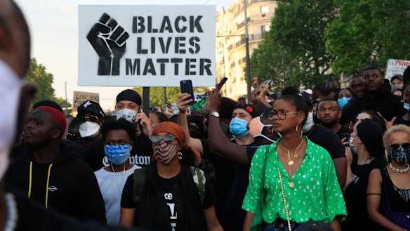 The protests in Paris earlier this week.