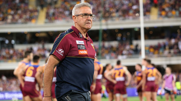 Chris Fagan was flat after Brisbane's qualifying final loss to Richmond.
