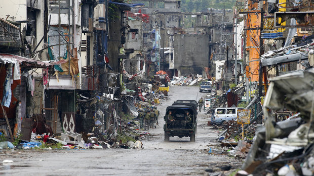 The city of Marawi in southern Philippines was almost destroyed in the months-long siege.