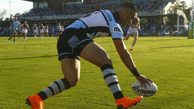 Chosen one: Valentine Holmes has been named at fullback this week.