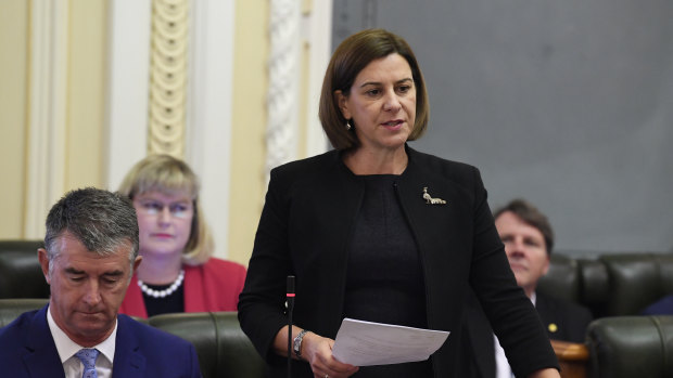 Opposition leader Deb Frecklington will deliver her budget reply speech on Thursday.