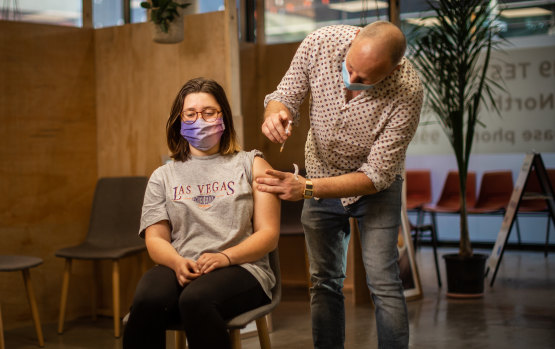 Emma Kong, 23, received the AstraZeneca vaccine the day after the PM said it would be available for all ages. 