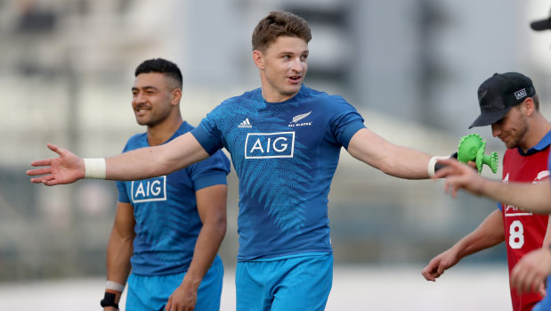 Beauden Barrett is set to start the World Cup at fullback for New Zealand.