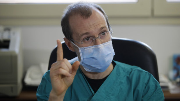 Sergio Cattaneo, head of anesthesiology at Brescia Ospedali Civili hospital, where there has been an outbreak of coronavirus.