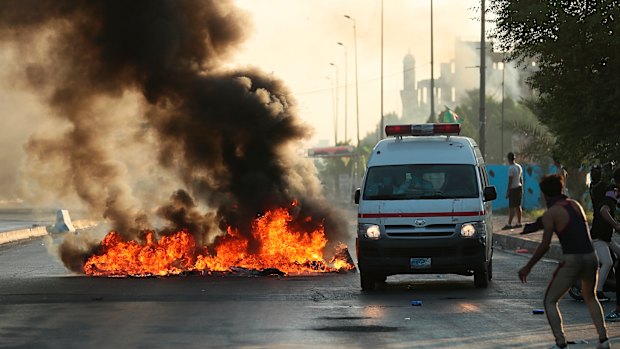 Since Tuesday anti-government protesters have taken to the streets of Baghdad rallying against corruption, lack of jobs and poor services.