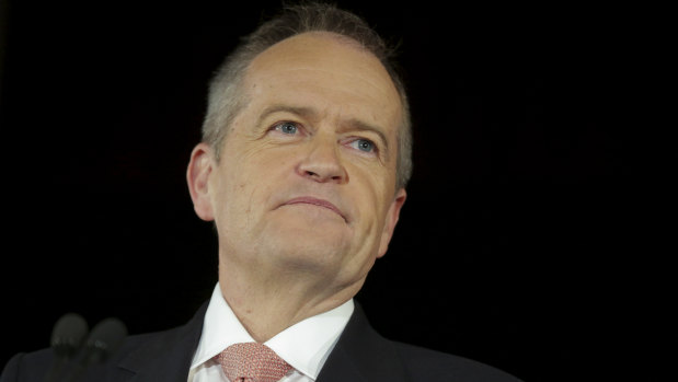 Opposition Leader Bill Shorten at a rally on Thursday.