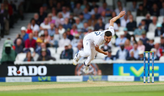 Mark Wood has bowled only three of England’s first 38 overs.