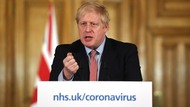 Prime Minister Boris Johnson announces Britain will move from a 'containment' phase to a 'delay' phase.