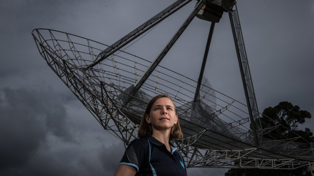 Lisa Harvey-Smith at the CSIRO Astronomy and Space Science headquarters in Marsfield, Sydney.