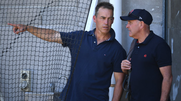Alastair Clarkson and Chris Fagan.