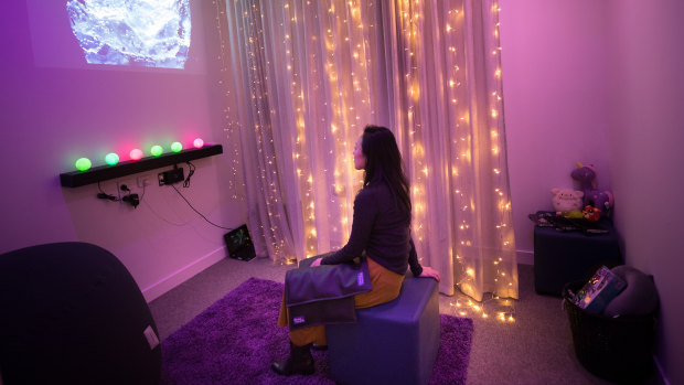 A sensory room in the new Frontyard refuge.