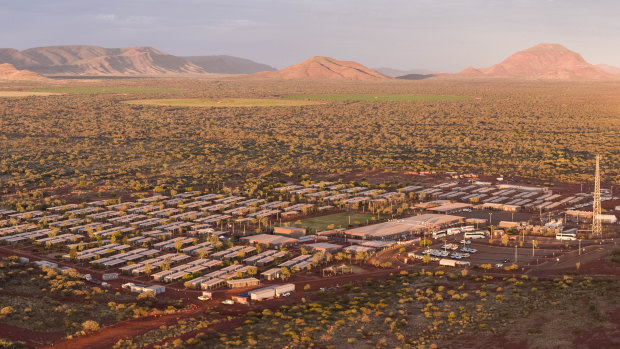 The Punurunha village at Rio Tinto’s Marandaroo mine in WA’s Pilbara has more than 900 rooms.