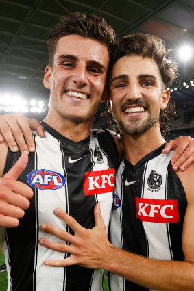 Collingwood brothers Nick and Josh Daicos are both in excellent form.