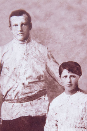 My mother’s parents, Mychajlo and Alexandra Murza, in a portrait taken in Ukraine in the 1920s.