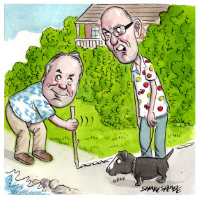 Colin Sullivan and Geoff Ainsworth. Illustration: John Shakespeare