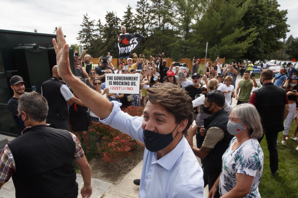 Canadian Prime Minister Justin Trudeau has faced heated responses throughout the election campaign.