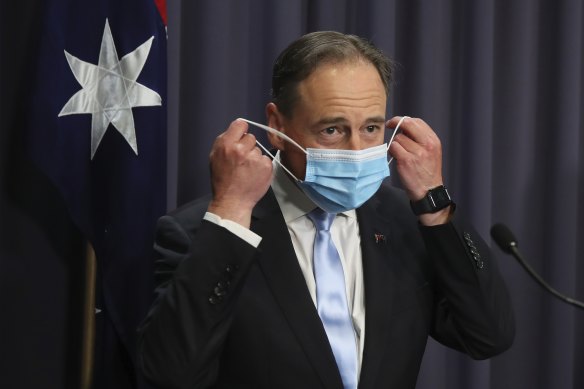 Federal Health Minister Greg Hunt.