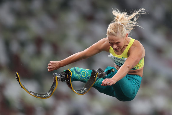 Vanessa Low won her first Paralympic gold medal for Australia in the long jump after previously competing for Germany. 