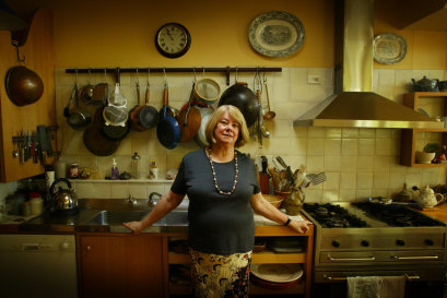 Author of The Point, Marion Halligan in the kitchen of her Canberra home in 2003.