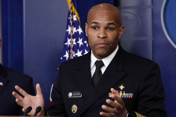 "Our Pearl Harbour, our 9/11": US Surgeon General Jerome Adams.