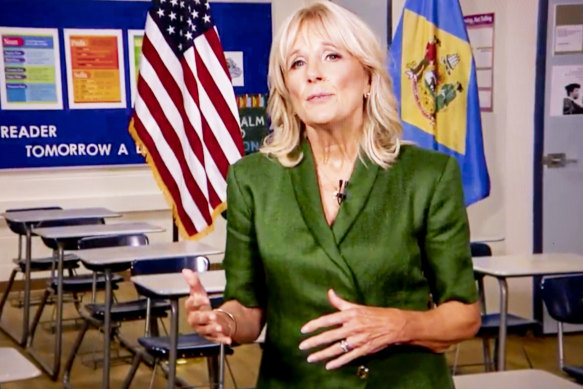 Jill Biden says her husband's experience recovering from personal tragedy would help him lead the nation through the pandemic and the mass unemployment it has caused.