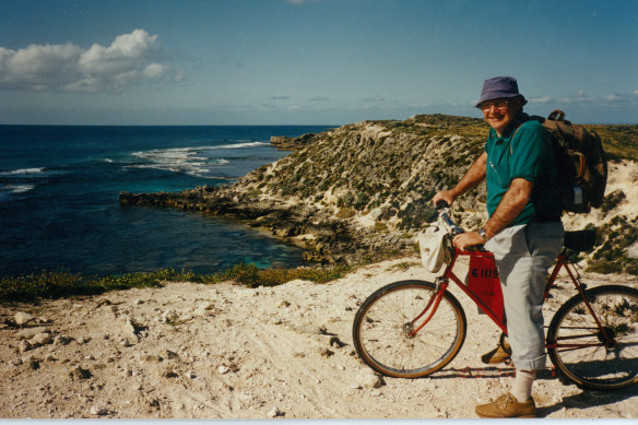 Gerald Robinson visiting Rottnest Island in 2002.
