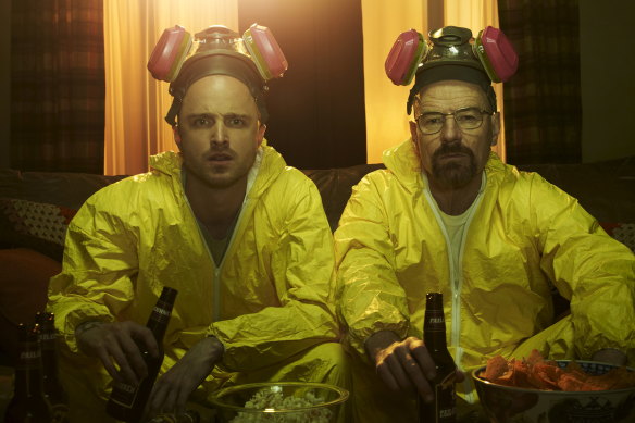 Aaron Paul and Bryan Cranston in Breaking Bad: an intoxicating depiction of ambition and flawed morality.
