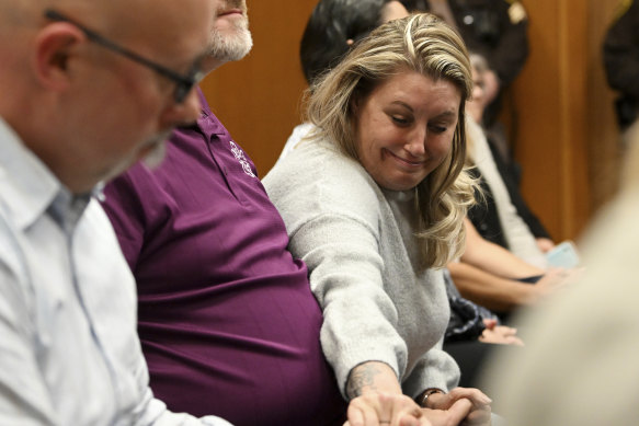 Nicole Beausoleil, mother of Oxford shooting victim Madisyn Baldwin, during the court hearings.