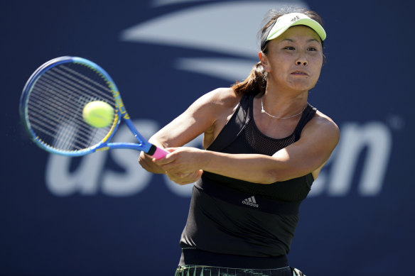 Peng Shuai at the US Open. 