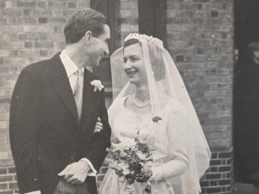 David Wilcken and his bride Bridget.
