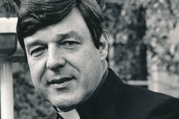 George Pell in 1987, when he was rector of Corpus Christi College, Clayton.
