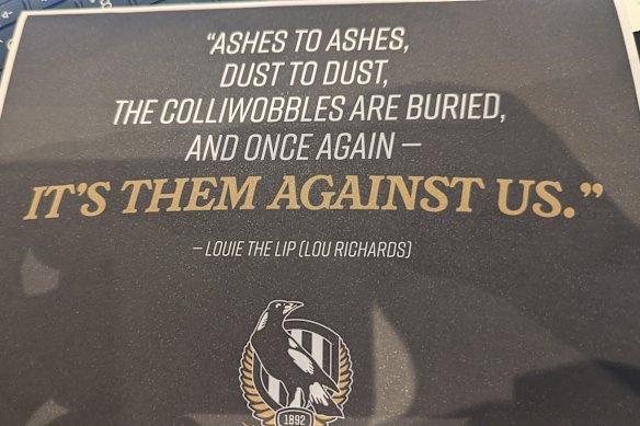 Part of the marketing material Collingwood sent to members seeking they leave money to the club in their wills.