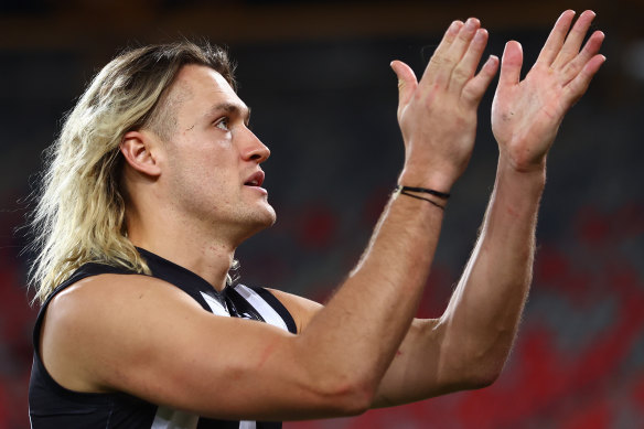 You won’t find the name of champion defender Darcy Moore among the top 20 vote-getters in the AFL Coaches Association award.
