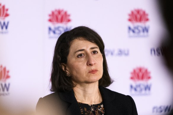 Gladys Berejiklian said NSW would move to home quarantine once vaccination levels picked up.