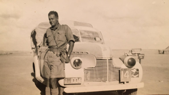 Bev Todd in Libyan desert in 1941.