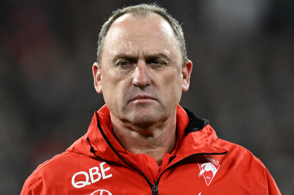 John Longmire: System is “clearly not” good enough.