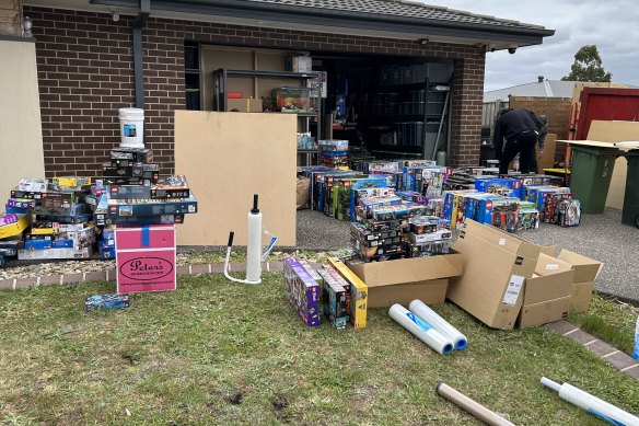 Detectives seized hundreds of thousands of dollars’ worth of rare Lego sets, still in their original packaging, at a Melbourne drug lab in late 2023.