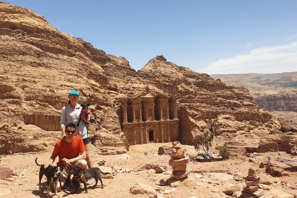 Visiting Petra in Jordan, 2022.