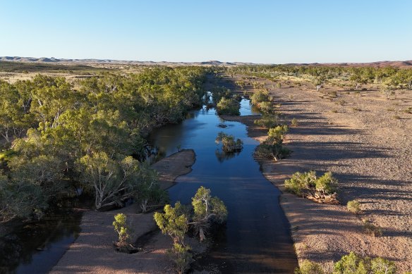 The Nullagine River in the Pilbara region of WA.