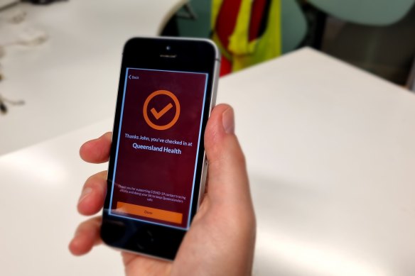 The Queensland government’s official COVID-19 check-in app.