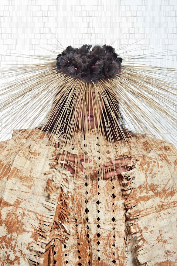 Dancing Bride (2016) by Lisa Reihana, C-type, 205cm × 145cm, Edition AP2/3 + 2AP.