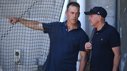 Alastair Clarkson and Chris Fagan.